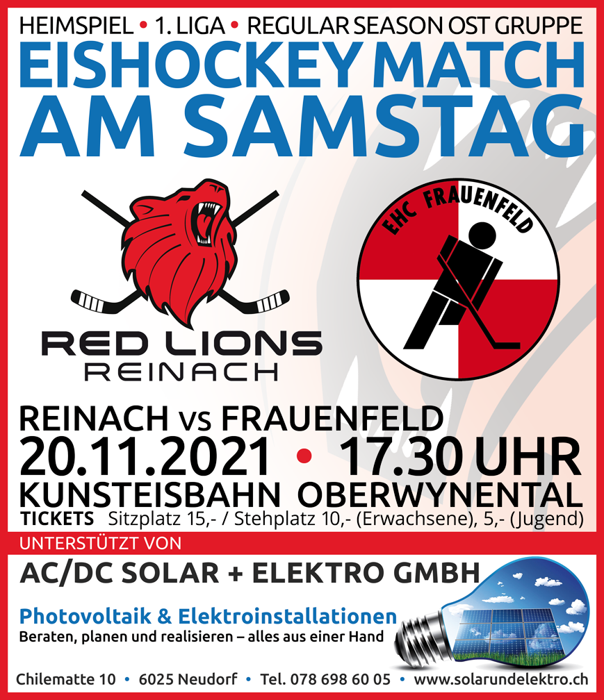 Red Lions Reinach vs. EHC Frauenfeld