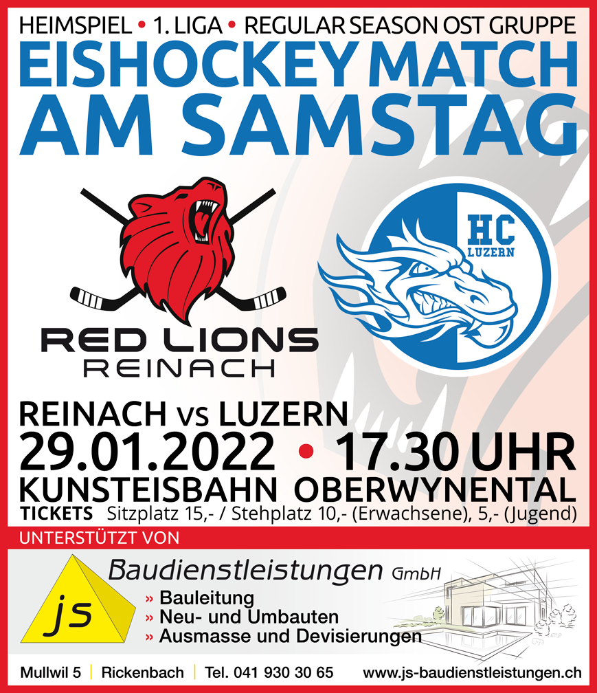 Red Lions Reinach vs. HC Luzern